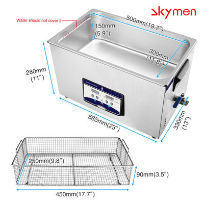 480W 20L stołowy myjka ultradźwiękowa do układów scalonych