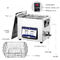 Maszyna do czyszczenia ultradźwiękowego o pojemności 2,85 galona do elementu filtrującego o mocy grzewczej 200 W.