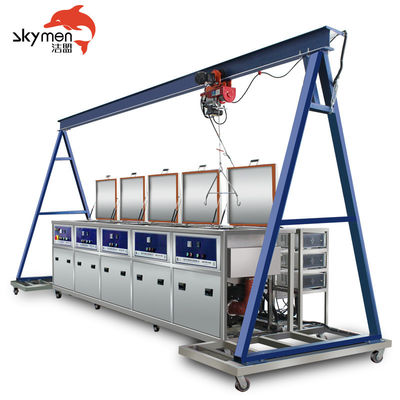 JAKOŚĆ  4 Station Ultrasonic Cleaning System for Safety Value Components With Gantry FABRYKA