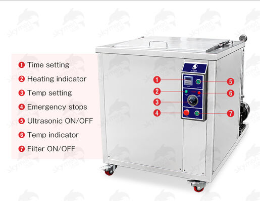Ultradźwiękowa myjka do filtrów DPF o dużej mocy czyszczenia, maszyna do czyszczenia filtrów cząstek stałych 100L 28kHz/40kHz