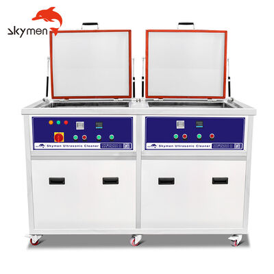 135L Industrial Double Groove Ultrasonic Cleaner Drying Mold Metal Oil Rust Degreasing Bath Cleaning Machine