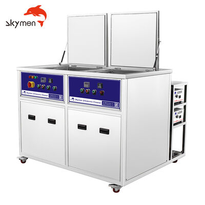 New Arrivals Large Double Tanks Industrial Ultrasonic Cleaner with Filtration and Rinsing System for Autoparts