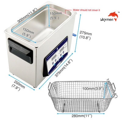 Kąpiel ultradźwiękowa Skymen do automatyzacji e-papierosów z grzałką 200 W 1,72 galona